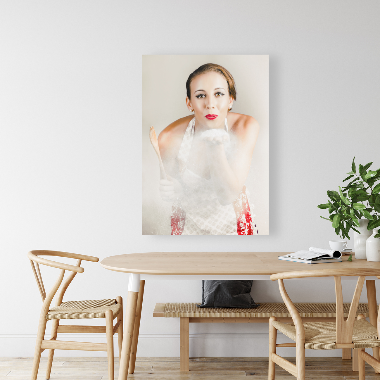 Cook Preparing Basic Meal With RAW Ingredients Art