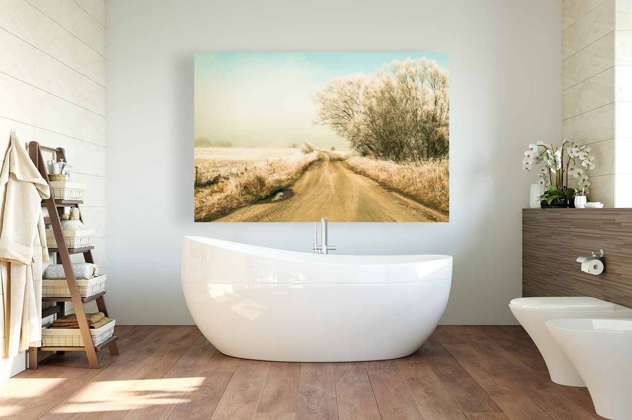 Winter road wonderland Art