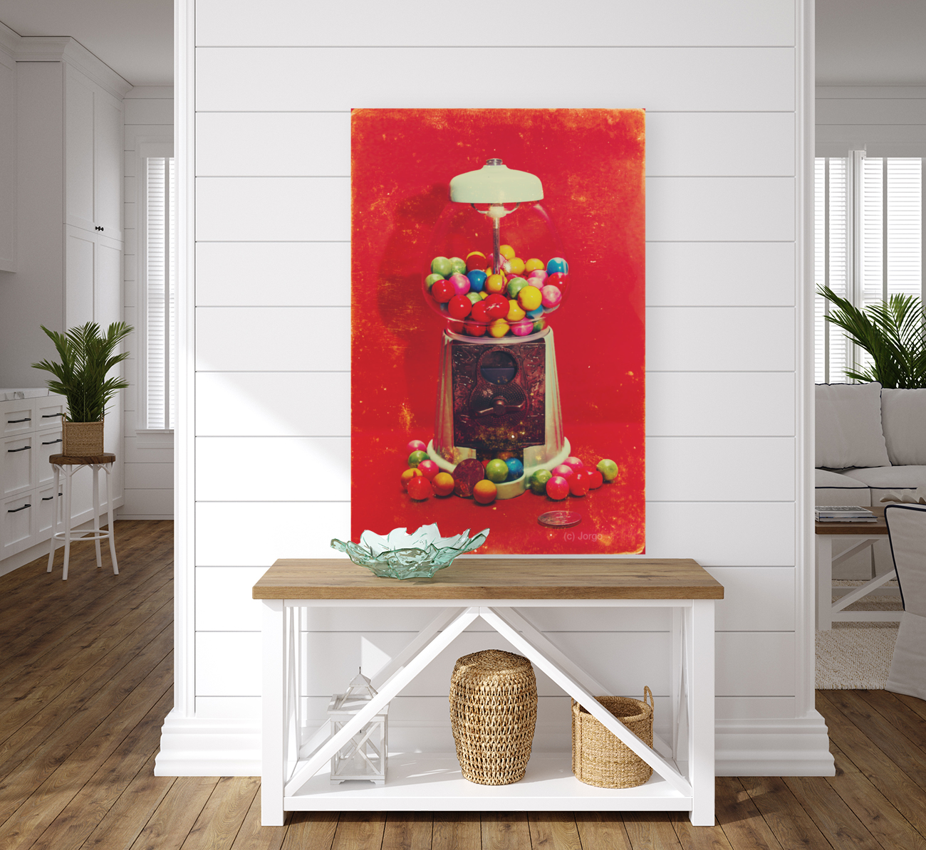 Vintage candy store gum ball machine Art