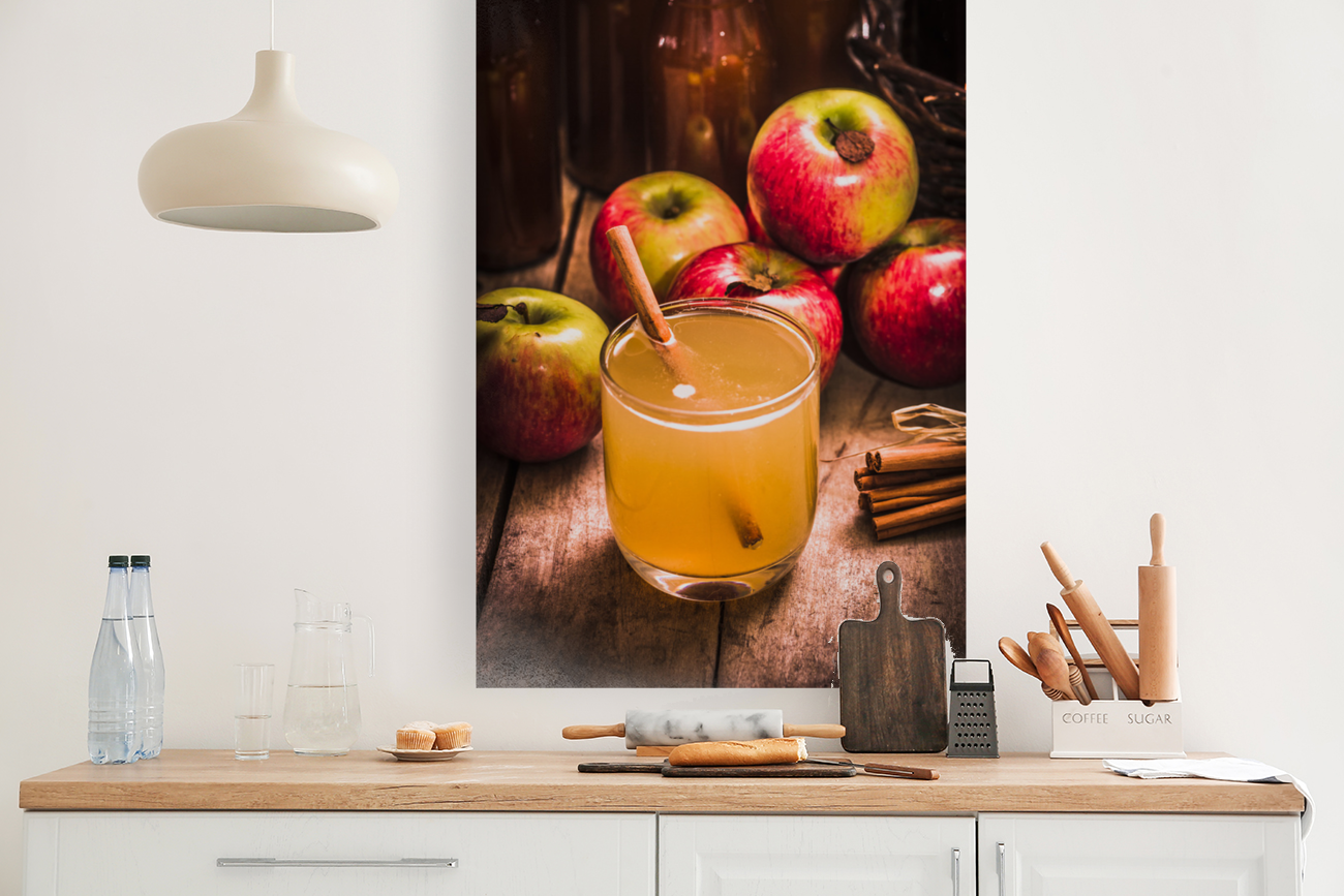 Glass of fresh apple cider Art