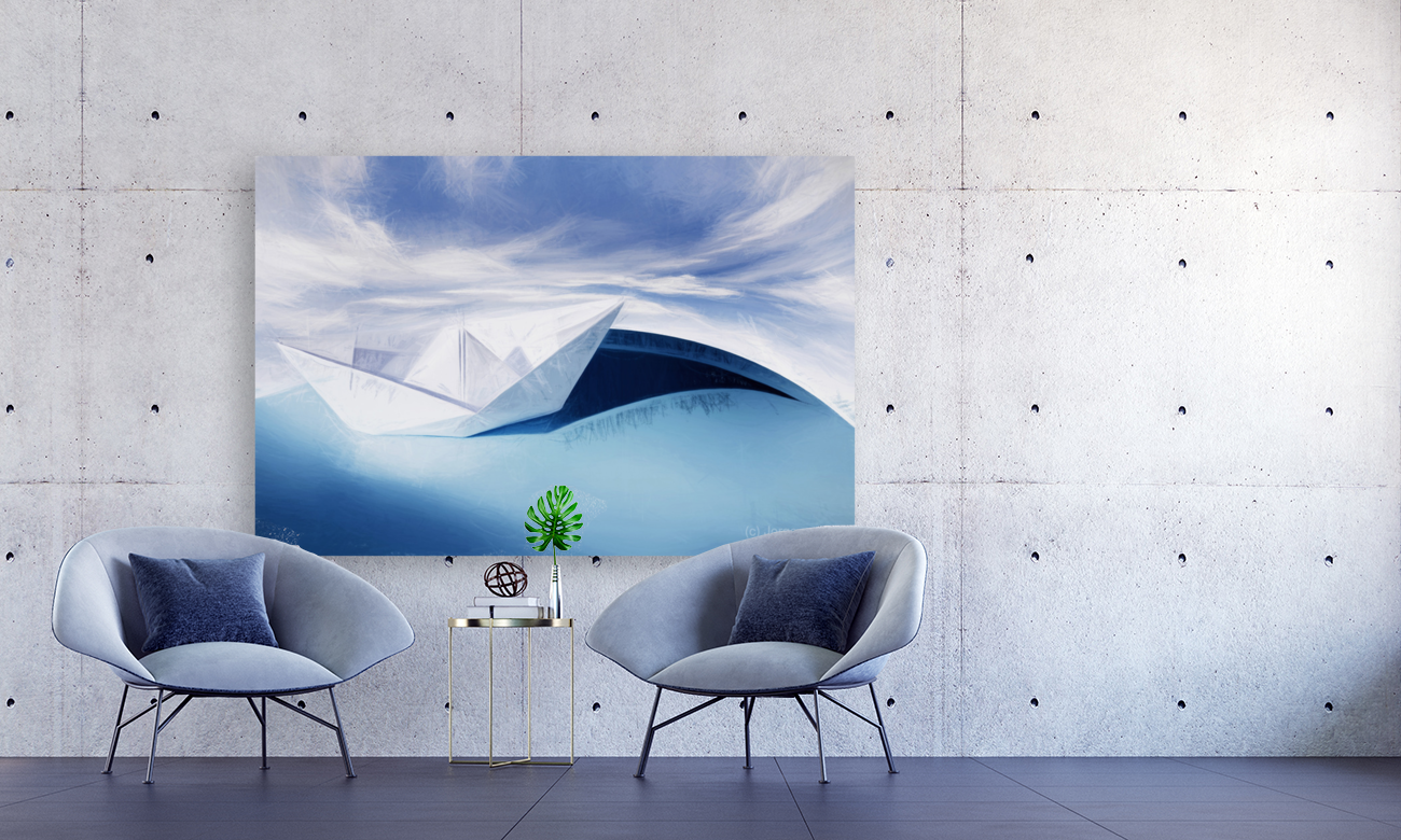 Paper knots and cardboard seas Art