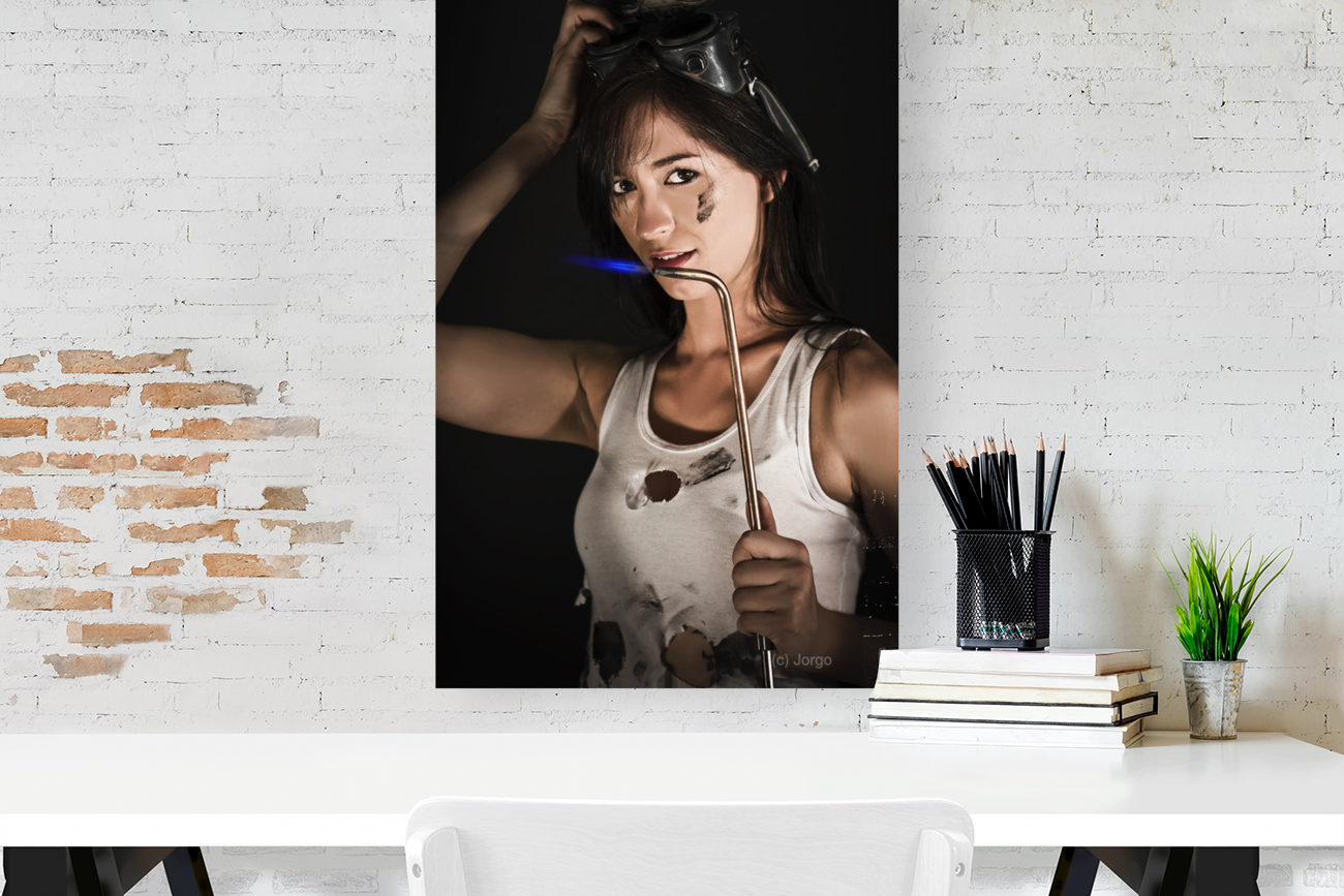 Female Panel Beater Art