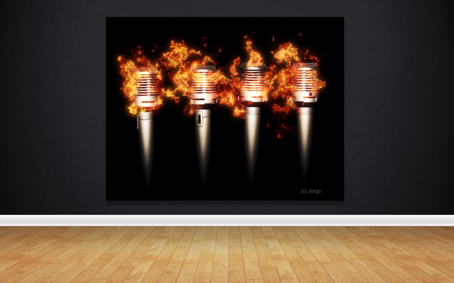 Singeing stage show Art