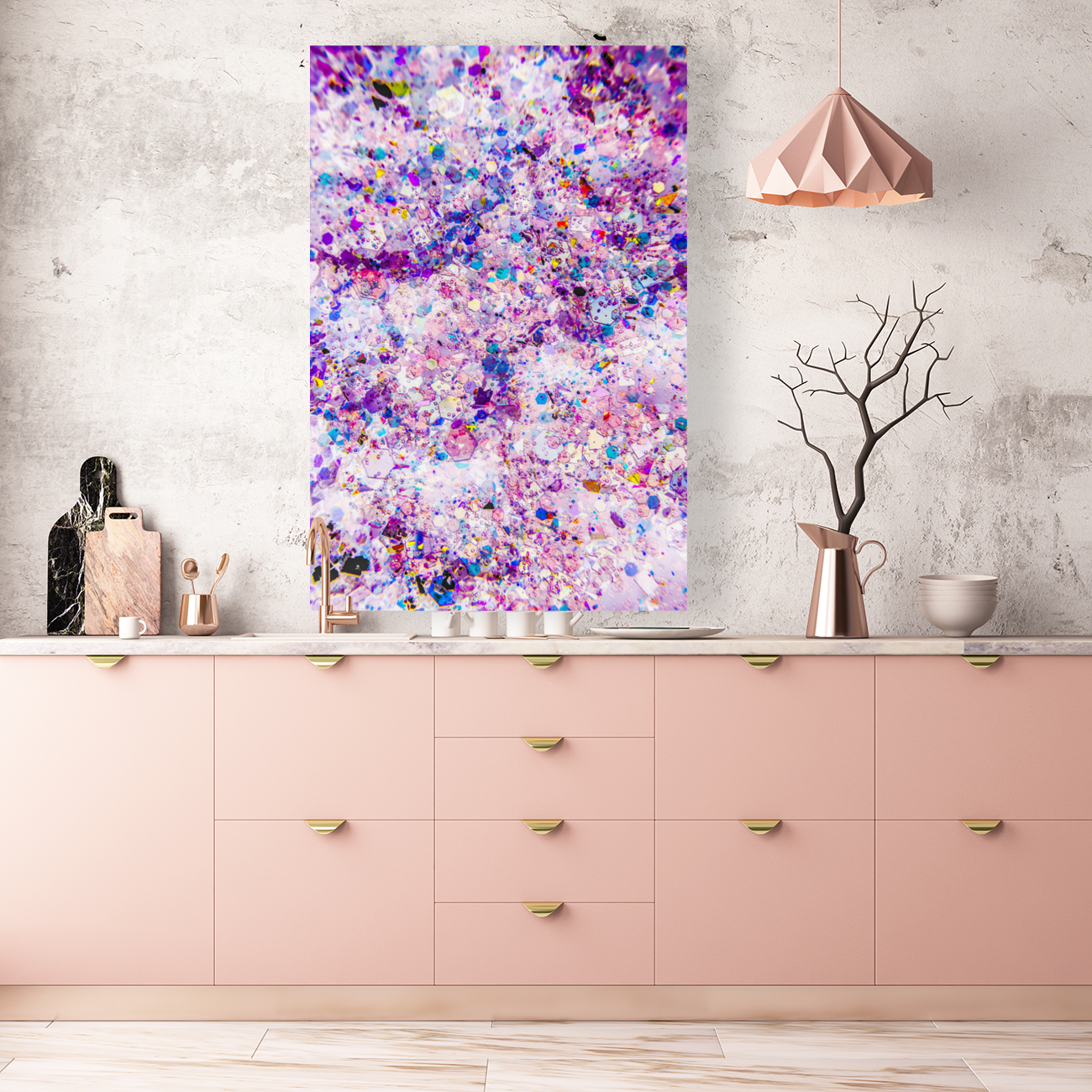 Glittering display Art