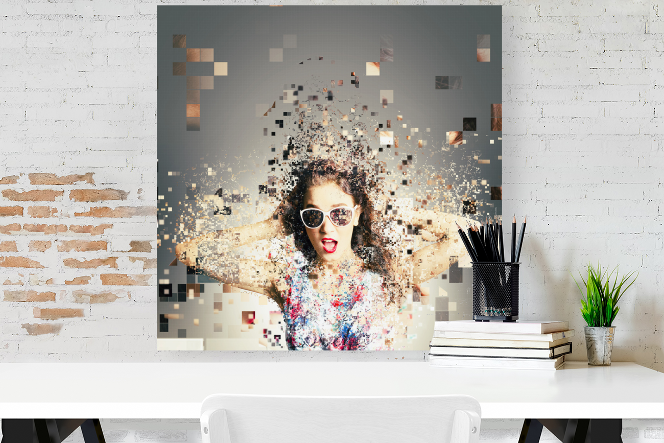 Pixel pinup in 3D printing download Art