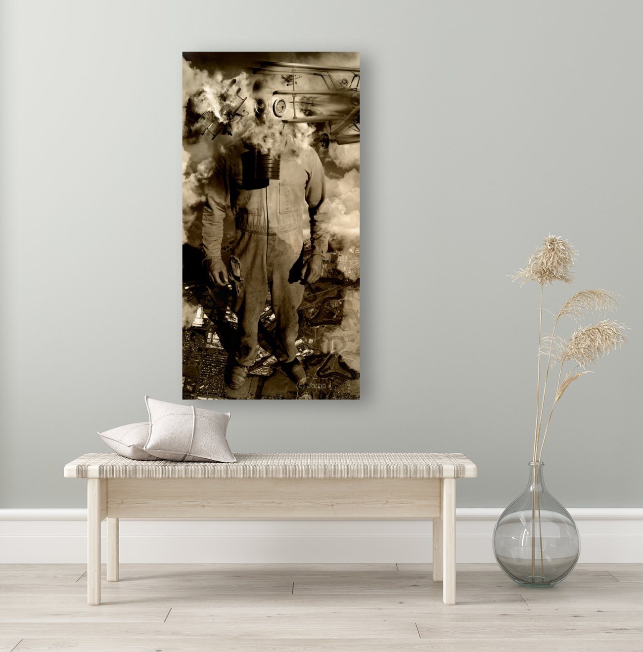 Dog Fights At Giant Heights Art