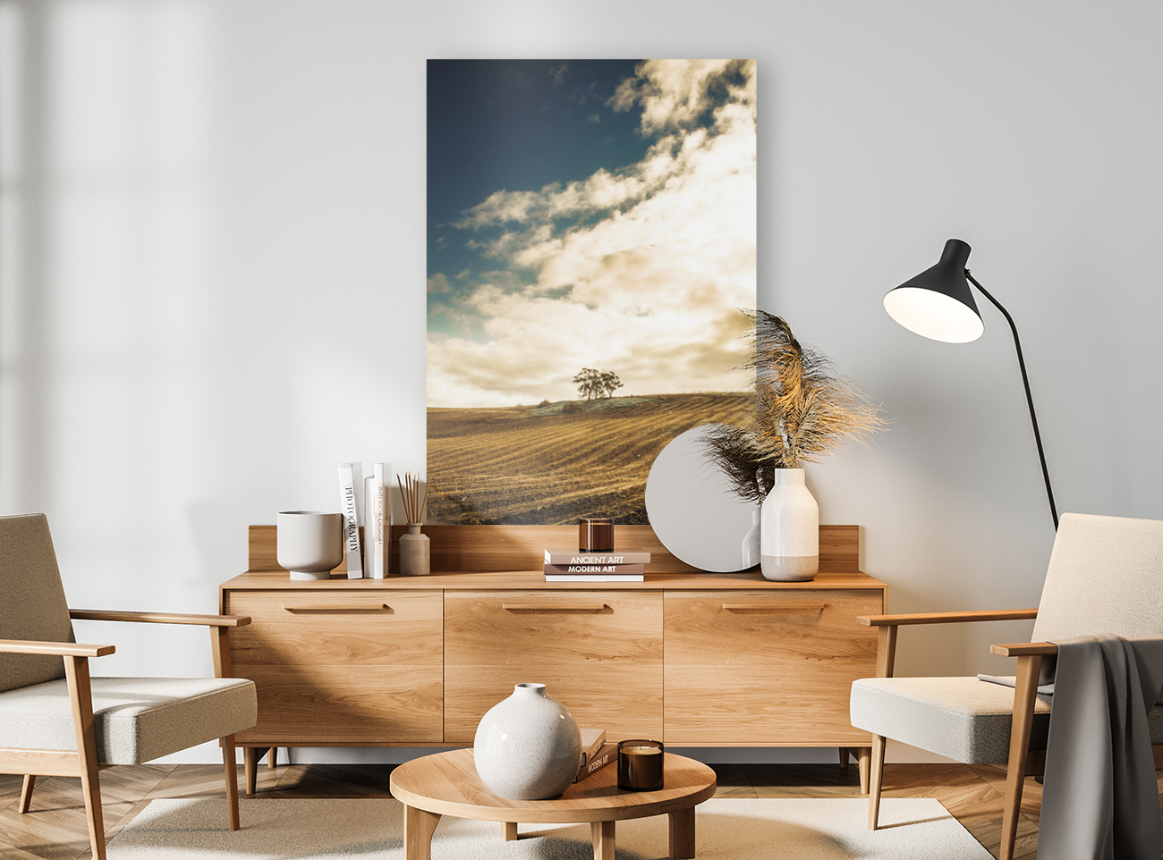 Cherry farm in the sowing Art