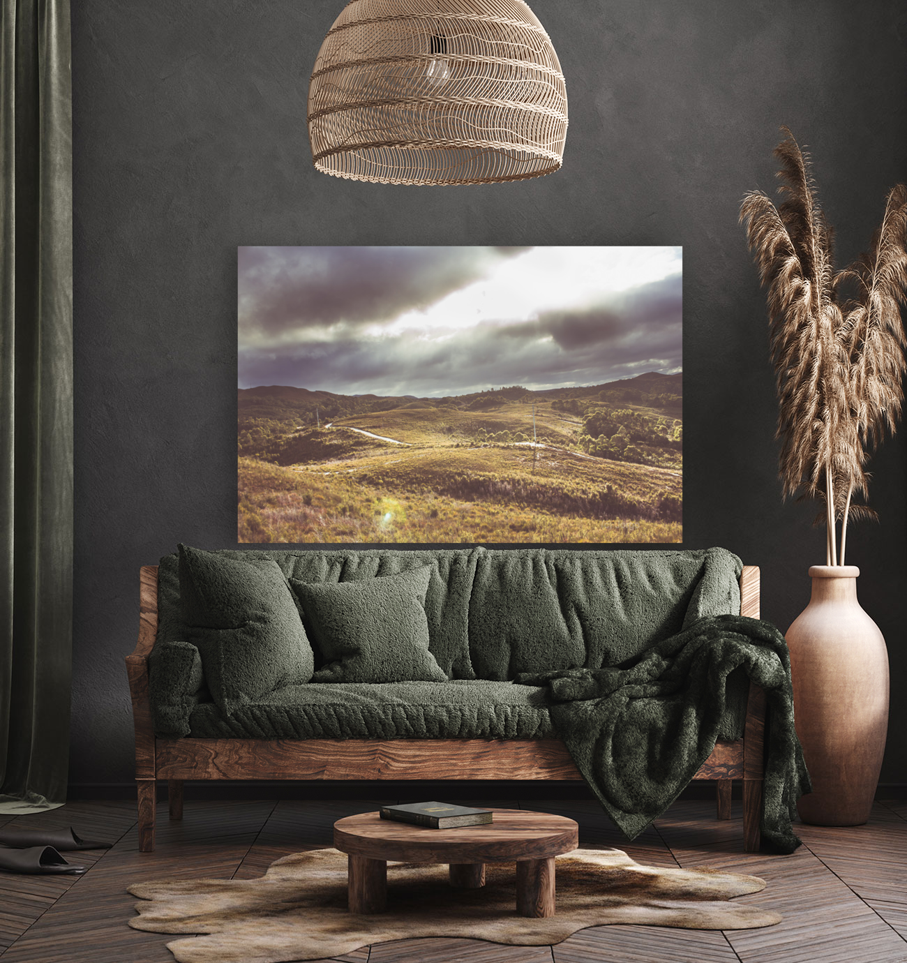 Hills and outback tracks Art