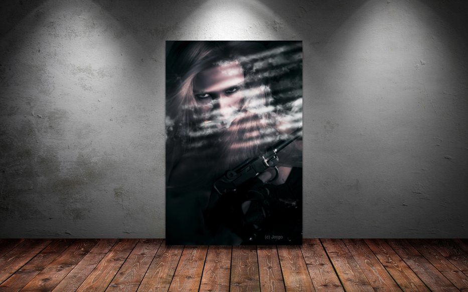 Clandestine secret agent Art